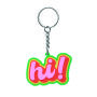 Gepersonaliseerde NFC-sleutelhanger van PVC-rubber met een dubbelzijdig logo-ontwerp