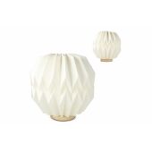 Coollux opvouwbare Origami-geïnspireerde papieren LED-lamp Luna 25cm - Natuur