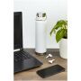 Thor 650 ml RCS gecertificeerde gerecyclede roestvrijstalen koperen vacuüm geïsoleerde waterfles - Zwart