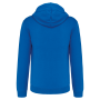 Herensweater met rits en capuchon in contrasterende kleur Light Royal Blue / White XS