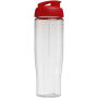 H2O Active® Tempo 700 ml sportfles met flipcapdeksel - Transparant/Rood