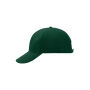 6 Panel Raver Cap Laminated dark green one size