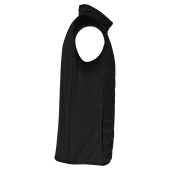 BODYWARMER IN TWEE STOFFEN Black 3XL