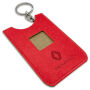 Sleutelhanger P02733, Leder, Rood