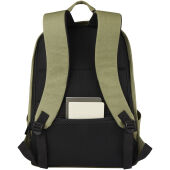 Joey 15,6 inch GRS gerecyclede canvas antidiefstal laptoprugzak 18 l - Olijf