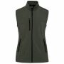 Dames softshell bodywarmer marl green L