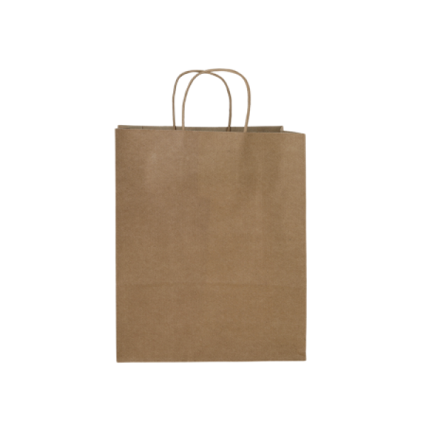 Papieren tas wit en ecru 180x230x80 mm - ecru Papieren tas wit en ecru 180x230x80 mm - ecru