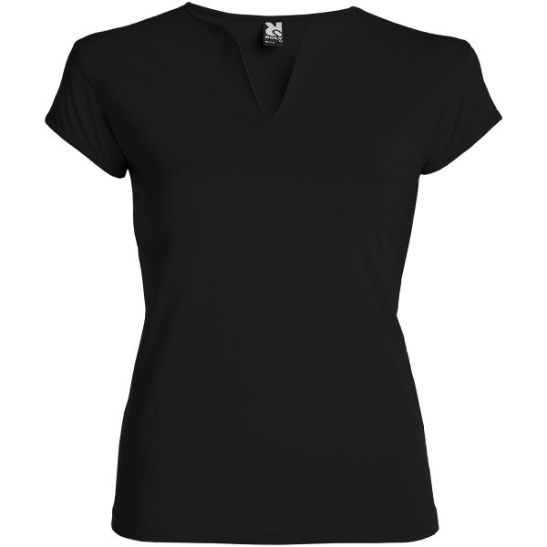 Belice short sleeve women's t-shirt - Solid black - S