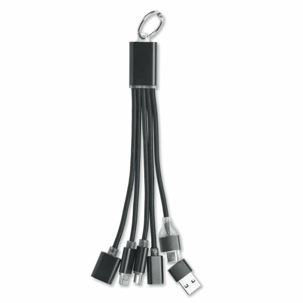 HUBLUE - 5-in-1 laadkabel sleutelhanger HUBLUE - 5-in-1 laadkabel sleutelhanger