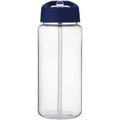 H2O Active® Octave Tritan™  600 ml sportfles met tuitdeksel - Transparant helder/Blauw
