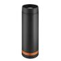 Metmaxx® thermobeker "Crema" 360° zwart/ring oranje