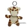 Plush giraffe with keychain - yellow/brown