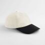 CONTRAST PEAK LEISURE CAP, NATURAL/BLACK, One size, BEECHFIELD