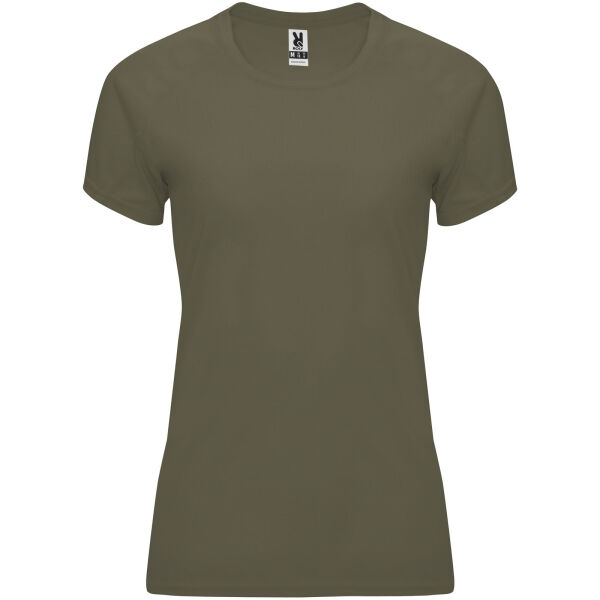 Bahrain short sleeve women's sports t-shirt - Militar Green - S