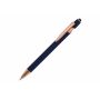 Balpen Paris Luxe Metaal rubberised - Donkerblauw