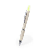 Kunin balpen met marker 2-in-1 balpen tarwestro