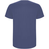 Stafford kindershirt met korte mouwen - Denim blauw - 5/6