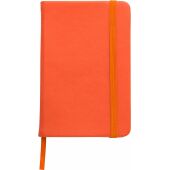 Notitieboek Dita | Gerecycled PU | A6 | Gelinieerd oranje