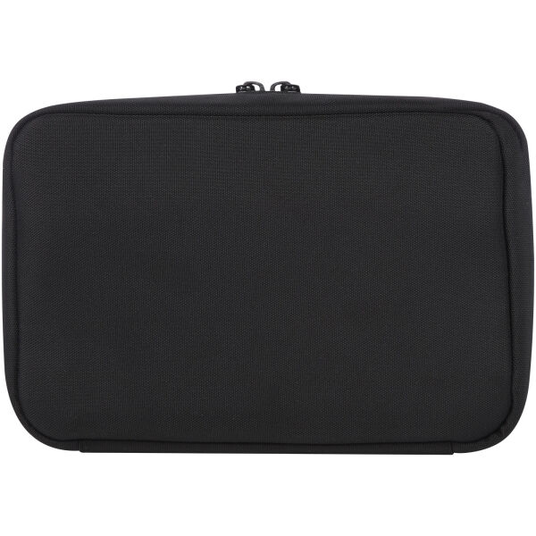 Rise GRS recycled organiser pouch - Solid black
