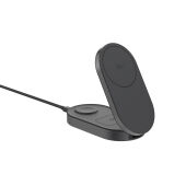 Quantum ultra-fast 3-in-1 25W vouwbare 3-in-1 lader, grijs, zwart