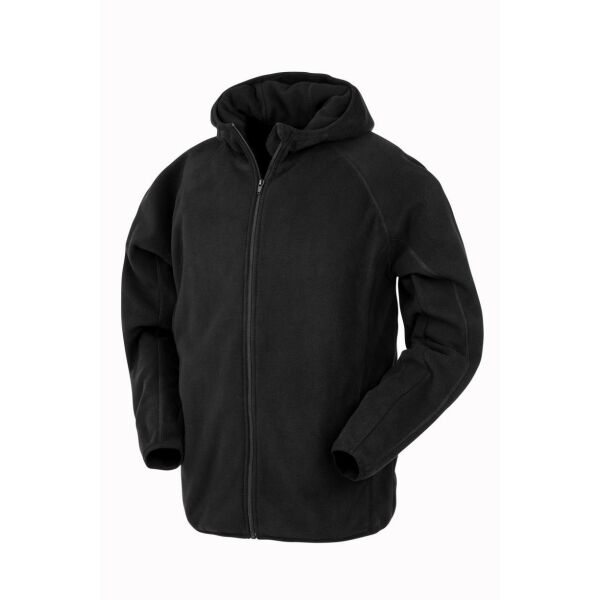 Jasje met capuchon in gerecyclede microfleece