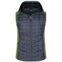 Ladies' Knitted Hybrid Vest kiwi melange/anthracite melange S