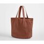 GARMENT DYED SHOPPER, VINTAGE ORANGE RUST, One size, WESTFORD MILL