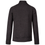 Heather herenvest met rits Dark Grey Melange 4XL