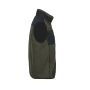 MOUNTAIN FLEECE BODYWARMER, DEEP GREEN / BLACK, XS, TEE JAYS