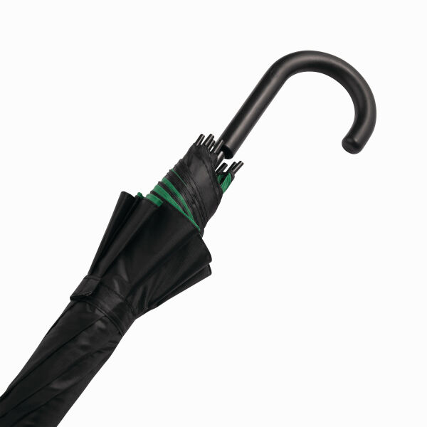 DOUBLY - Automatisch te openen paraplu groen, zwart DOUBLY - Automatisch te openen paraplu groen, zwart