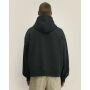 Fronter - Oversized rits hoodie in een gerecycled katoen blend - Black (XS)