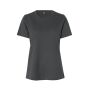 T-shirt Lyocell | dames - Silver grey, S
