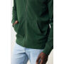 IQONIQ Abisko gerecycled katoen hoodie met rits, forest green (S)