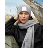 Appliqué Patch Beanie - Black/White - One Size
