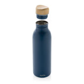 Avira Alcor RCS gerecycled RVS enkelwandige waterfles 600ML, donkerblauw