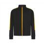 KID'S KNITTED TRACKSUIT TOP, BLACK/GOLD, 13/14, FINDEN HALES