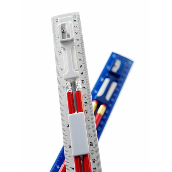 PS Liniaal met potlood Pascale wit PS Liniaal met potlood Pascale wit