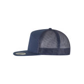 7 Panel Classic Trucker Cap - Black/Black - One Size