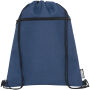 Ross RPET rugzak met trekkoordsluiting 5L - Heather navy