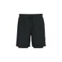 2-in-1 duurzame shorty met ingewerkte ondershort black XS