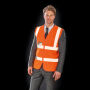 Core Zip ID Safety Tabard Fluorescent Yellow S/M