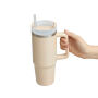 DRINK DELUXE - Vacuüm drinkbeker beige DRINK DELUXE - Vacuüm drinkbeker beige