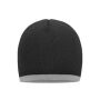 Beanie with Contrasting Border grey-melange/light-grey-melange Beanie with Contrasting Border grey-melange/light-grey-melange