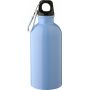 Gerecyclede roestvrijstalen enkelwandige fles (400 ml) Sable lichtblauw