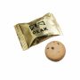 Individueel verpakt koekje in bedrukte folie, Goud, Vanille chocolade