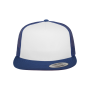 Klassieke truckerpet ROYAL / WHITE One Size