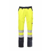 fluorescent yellow/navy blue