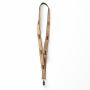 Zeefdruk lanyard van kurk en polyester Zeefdruk lanyard van kurk en polyester