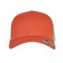 RETRO TRUCKER CAP, RUSTIC ORANGE / KHAKI, One size, FLEXFIT