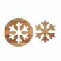 SCAGLIA - Acacia houten pothouders set - Hout